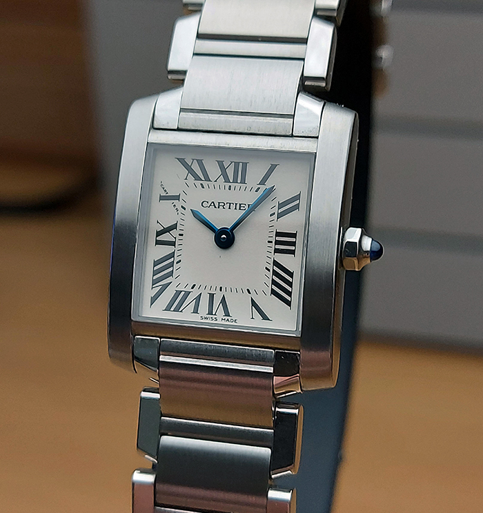 Ladies' Cartier Tank Francaise Quartz Small Size Wristwatch Ref. W51008Q3